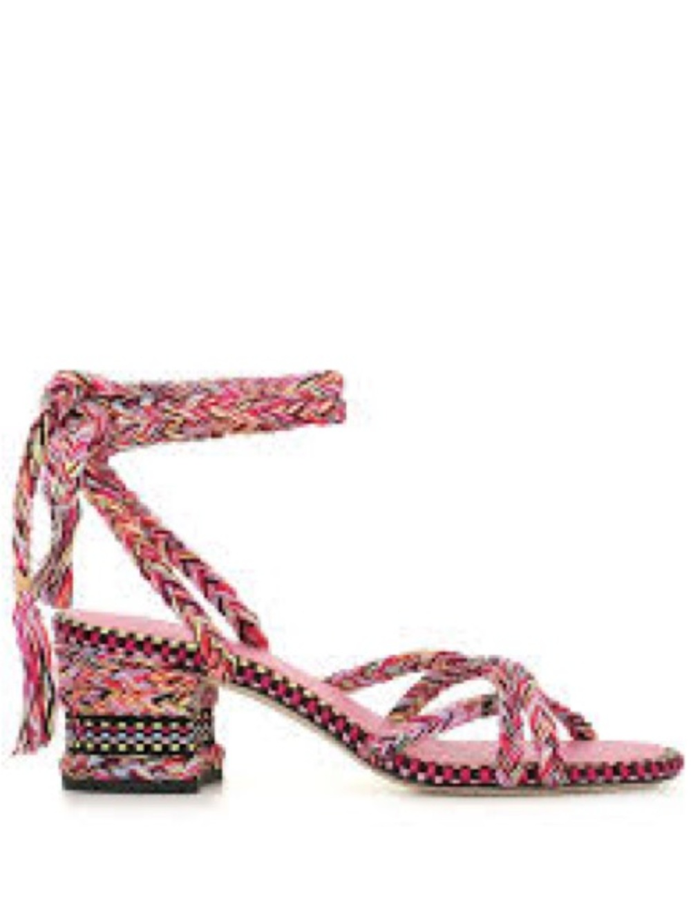 New!!Free People Braided Amambaih Isabel Block Heel Sandals. Size 8